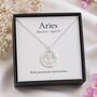 Birthday Gift For Her, Zodiac Star Sign Necklace In Sterling Silver, thumbnail 1 of 12