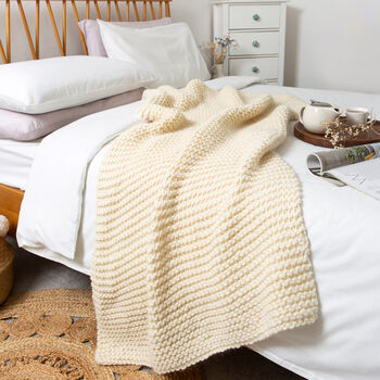 Nyssa Blanket Beginner Knitting Kit, 2 of 10
