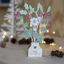 Personalised Christmas Flowers In Its Own Wooden Pot, thumbnail 3 of 5