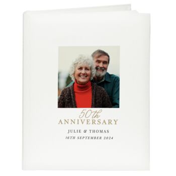 Personalised Photo 50th Anniversary Photo Album, 4 of 5