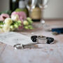 Personalised Men's Black Leather Bracelet, thumbnail 4 of 9