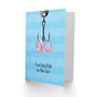Rings On Hook Two Less Fish In The Sea Wedding Card, thumbnail 2 of 4
