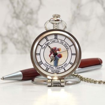 Personalised Photo Pocket Watch With Standing Lid, 3 of 7