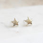 Star Studs Earrings Sterling Silver, thumbnail 1 of 7
