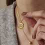 Personalised Monogrammed Scalloped Necklace, thumbnail 2 of 7