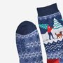 Men's Bamboo Socks Christmas Man And His Dog, thumbnail 4 of 5