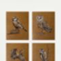 Shaded Birds Pointillism Diy Art Kit Set Of Four, thumbnail 2 of 7