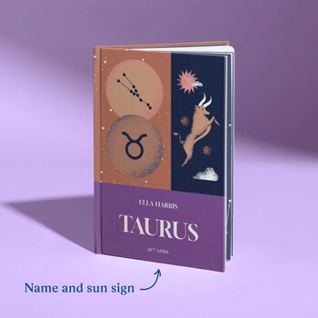 Taurus Star Sign Gift Personalised Astrology Book, 2 of 9
