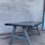 Industrial A Frame Solid Steel Top And Metal Table 566, thumbnail 5 of 5