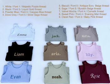 Safari Personalised Baby Dungarees Romper | Personalized Gift Lion, Unicorn, Giraffe, Cow, Sheep, Bunny, Teddy Or Goose, 5 of 8