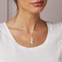 Sterling Silver Feather Pendant Necklace, thumbnail 1 of 6