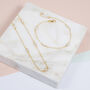 Sofia 18' Gold Plated And Cubic Zirconia Necklace, thumbnail 1 of 5