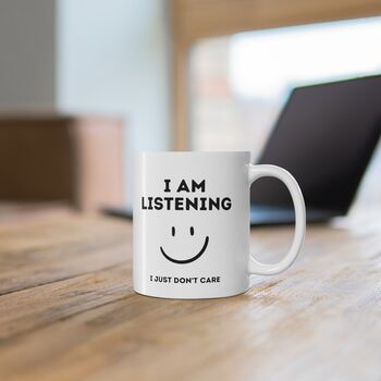 I Am Listening Coffee Mug, 2 of 2