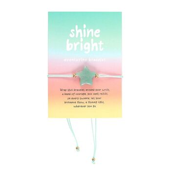Shine Bright Aventurine Crystal Star Bracelet, 2 of 3