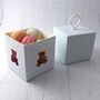 Blue Teddy Bear Gift Boxes: Pack Of Ten, thumbnail 2 of 2