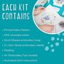 Rainbow Mandala Embroidery Kit, Colourful Diy Hoop Art For Beginners, thumbnail 5 of 6