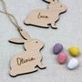 Personalised Easter Wooden Gift Tag Decoration, thumbnail 4 of 5