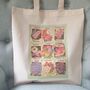 Floral Print Reusable Cotton Tote Bag Gift For Friends, thumbnail 3 of 6