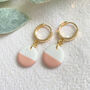 Jo Ann Gold Polymer Clay Earrings, thumbnail 2 of 5