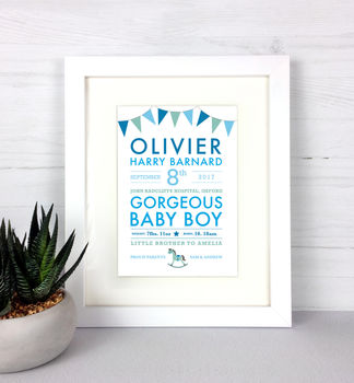 Special Baby Details Personalised Print, 5 of 6