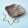 Gold Flat Snake Necklace – 18 K Gold Plated Waterproof Chain, thumbnail 8 of 8