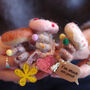 Donut Shaped Wool Felt Hair Ties, thumbnail 2 of 4