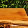 Handcrafted Yew Wood Bench Seat, thumbnail 6 of 8