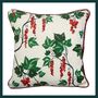 Redcurrant Cushion Cover | Linen Cover | British Made, thumbnail 2 of 4