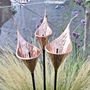 Copper Fluted Arum Lily Sculpture Ltzaf0535, thumbnail 1 of 4