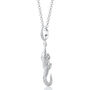 Sterling Silver Crocodile Charm Necklace, thumbnail 2 of 6