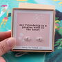 Friendship Promise Sterling Silver Heart Knot Earrings, thumbnail 1 of 4