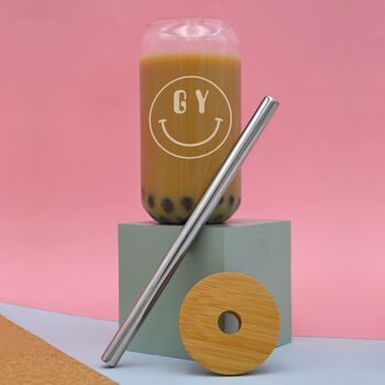 Personalised Bubble Tea Boba Iced Coffee Mug With Straw, 2 of 2