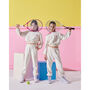 Shine Girls Cotton Tracksuit – Ecru And Pink, thumbnail 4 of 4