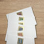 Philatélie Letterpress Notecard Set Featuring Vintage Stamps, thumbnail 2 of 3