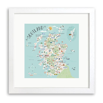 Map Of Scotland Print By Hilary Yafai, 5 of 8