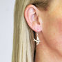Swallow Earrings In Sterling Silver, thumbnail 3 of 8