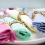 Floral Wooden Napkin Rings Set, thumbnail 4 of 5