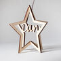 Personalised 3D Star Tree Decoration, thumbnail 5 of 7