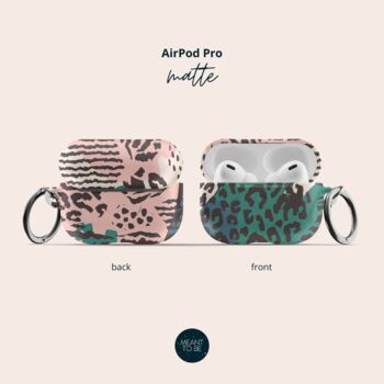 Wild Print Air Pod Case With Keychain, 5 of 5