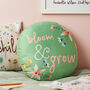 Children's Floral Bloom And Grow Name Cushion, thumbnail 3 of 4
