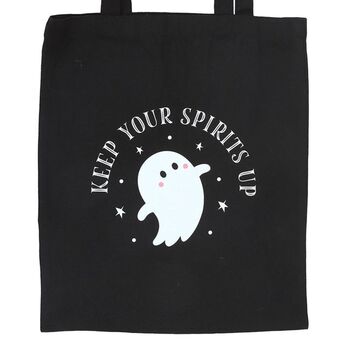 Keep Your Spirits Up Ghost Polycotton Tote Bag, 2 of 2