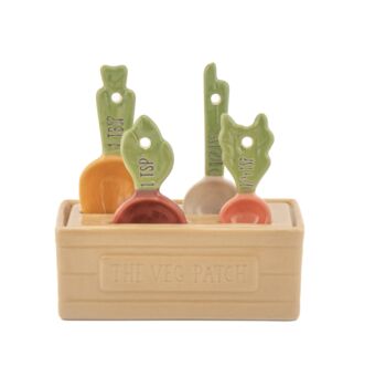 Ceramic Vegetable Patch Measuring Spoons, 4 of 4