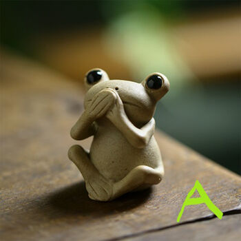 Handmade Frog Ceramic Tea Ornaments, 6 of 12