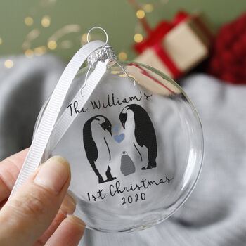 Family Penguin First Christmas Bauble, 2 of 12