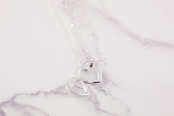 Personalised Heart Letter Locket Necklace, 4 of 9