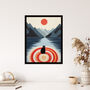 Bear Lake Calm Kids Room Fun Red Blue Wall Art Print, thumbnail 4 of 6