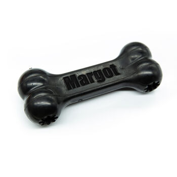 Personalised Heavy Duty Rubber Dog Toy With Pet's Name, 3 of 4