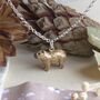 Capybara Necklace Enamelled Sterling Silver, thumbnail 1 of 5