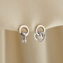 Two Ring Russian Charm Stud Earrings, thumbnail 1 of 4