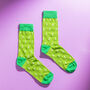 Colourful Lizard Pattern Egyptian Cotton Men's Socks, thumbnail 4 of 5